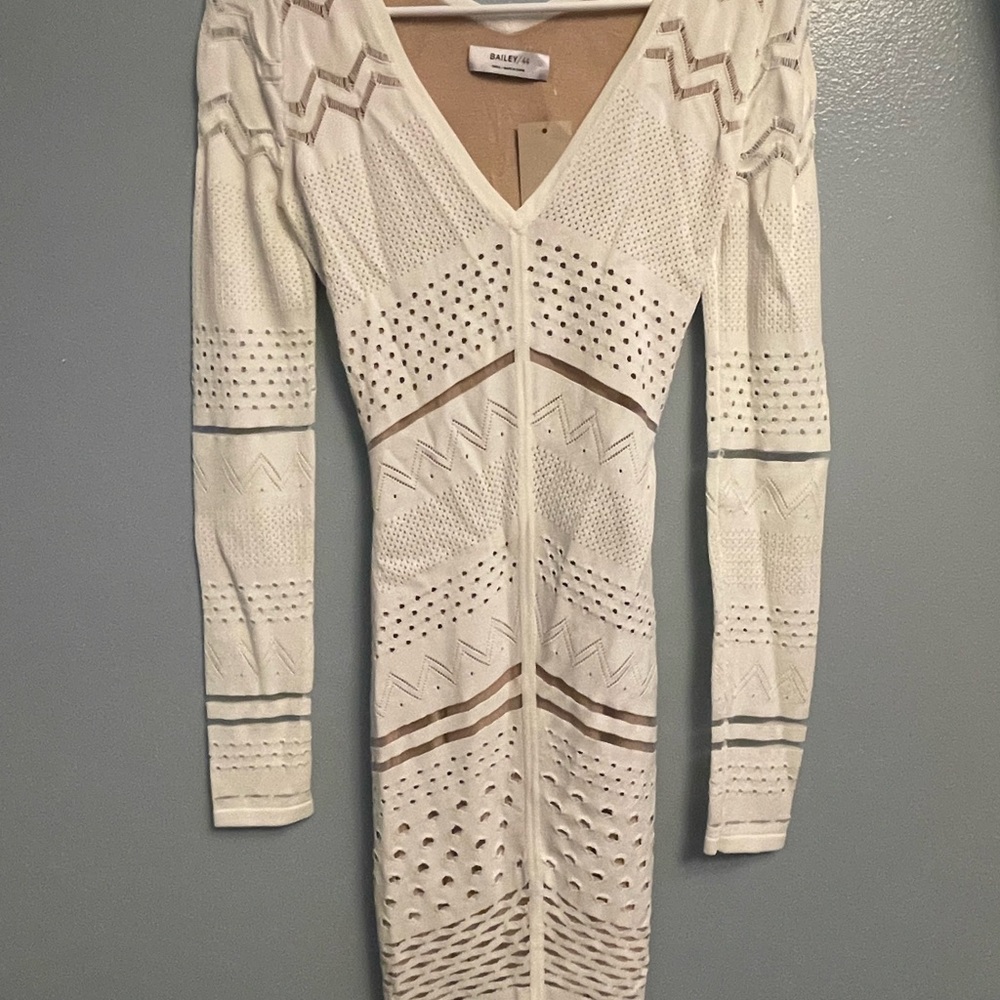 Bailey 44 Cream Long Sleeve Dress